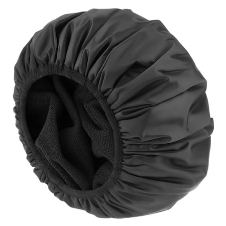 Shower Cap for Women, Reusable Waterproof with Terry Cloth Lining, for Long Curly Thick Hair