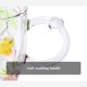 thumbnail image 5 of Taza de vidrio con relieve de fresa pintada a mano, 355 ml, transparente, for desayuno, café, leche y asa., 5 of 5