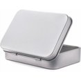 thumbnail image 4 of y 2pcs 4.5 x 3.3 x 0.86 inch Empty Rectangular Hinged Tinplate Containers, 4 of 4