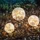 thumbnail image 1 of Luces solares para jardín, bola de cristal agrietada, impermeable, LED blanco cálido para decoración de exteriores, camino, patio, césped, 1 globo Xemadio WMZL-911-3, 1 of 7