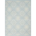 thumbnail image 2 of Walmart Bliss Modern Floral Ivory/Light Blue 4' x 6' Area Rug, (4' x 6'), 2 of 6