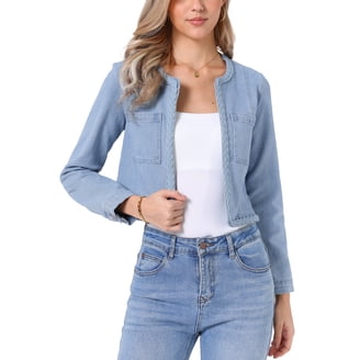 Nanette Nanette Lepore womens Knit Denim Jacket, xs, Blue