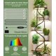 thumbnail image 5 of Soporte para plantas Hongsane para interiores con luz de cultivo de 160 cm con 4 cabezales, 5 of 8