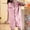 Pink, variant on YHAJDS 2 Piece Sleepwear Short Sleeve Button Down with Shorts Summer Pajama Set for Women