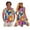 Tropical Flowers Print, variant on KUIFORTI Matching Hawaiian Outfits Loose Cut for Family Polynesian Palm Tree Womens Summer Dresses Washable Round Neck for Beach Seaside 4-Way Stretch