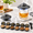 Gray, variant on Black Electric Cocktail Kit with LED Light, 6 Wood Chip Flavors, Ice Cube Mold and Rechargeable