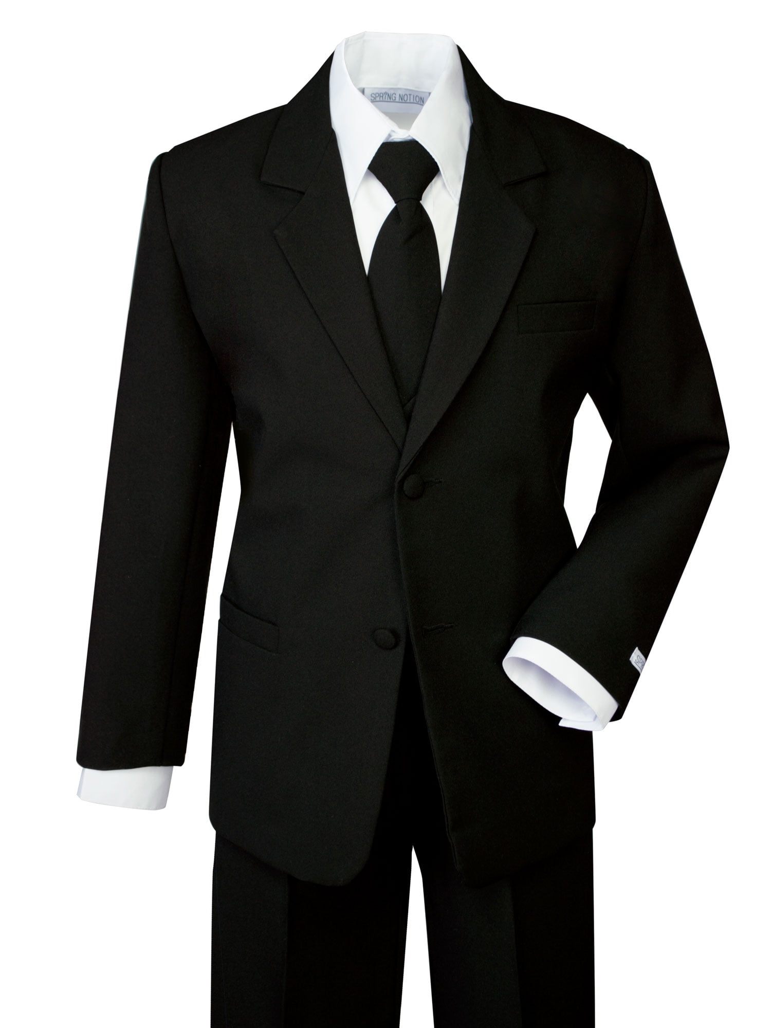 American Exchange Boys Little Solid Vested Suit 