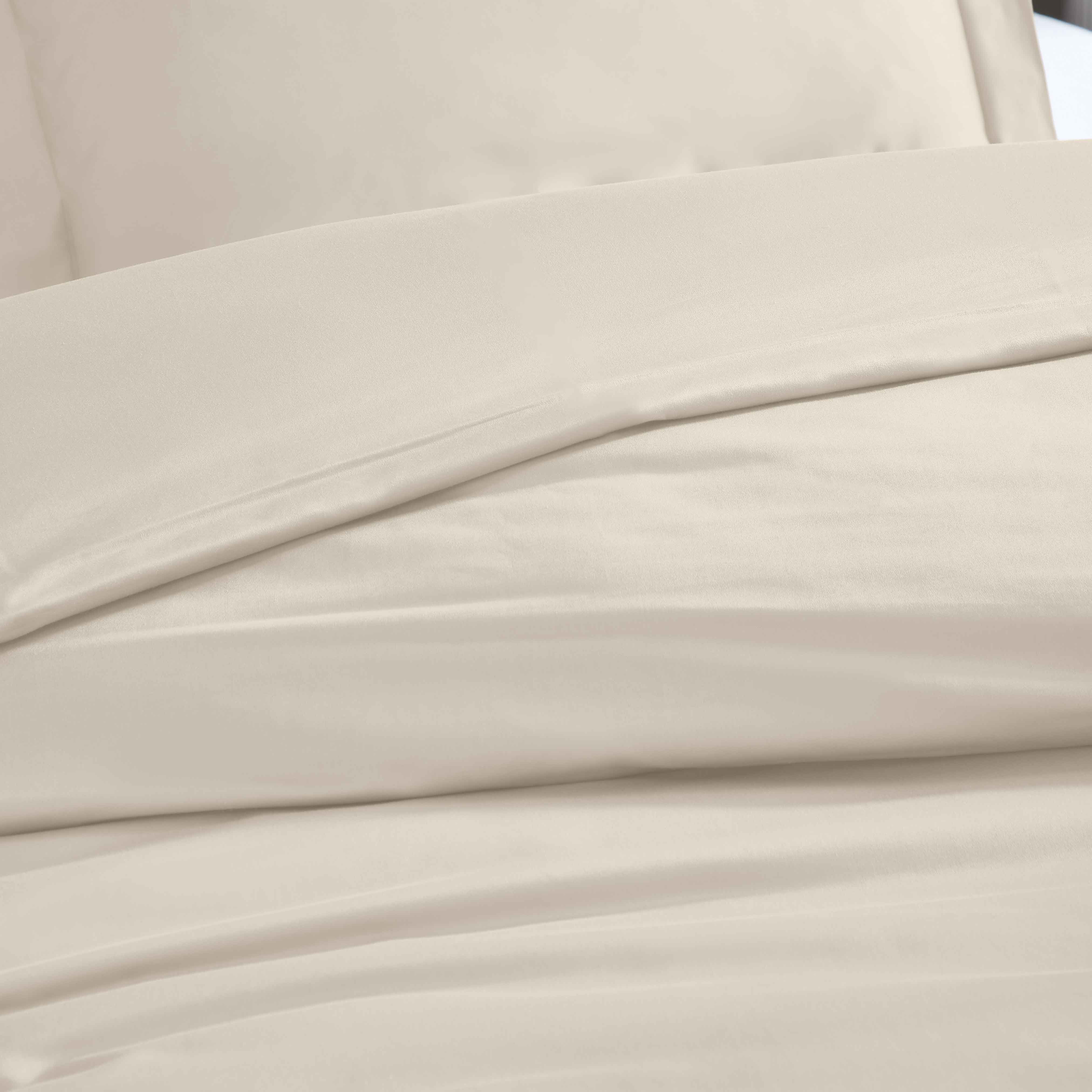 Superior Egyptian Cotton Duvet Cover Set, Full/ Queen, Ivory
