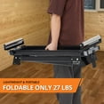 thumbnail image 6 of Huloretions Miter Saw Stand With Quick Release Tool Mounting System,Portable Miter Saw Stand 440 Lbs Load Capacity,27lbs Lightweight Saw Stand With Iron Skeleton Frame, 6 of 7