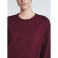 thumbnail image 4 of Scoop Women's and Women's Plus New Scubaknit Cropped Sweatshirt with Drop Sleeves, Sizes XS-4X, 4 of 6