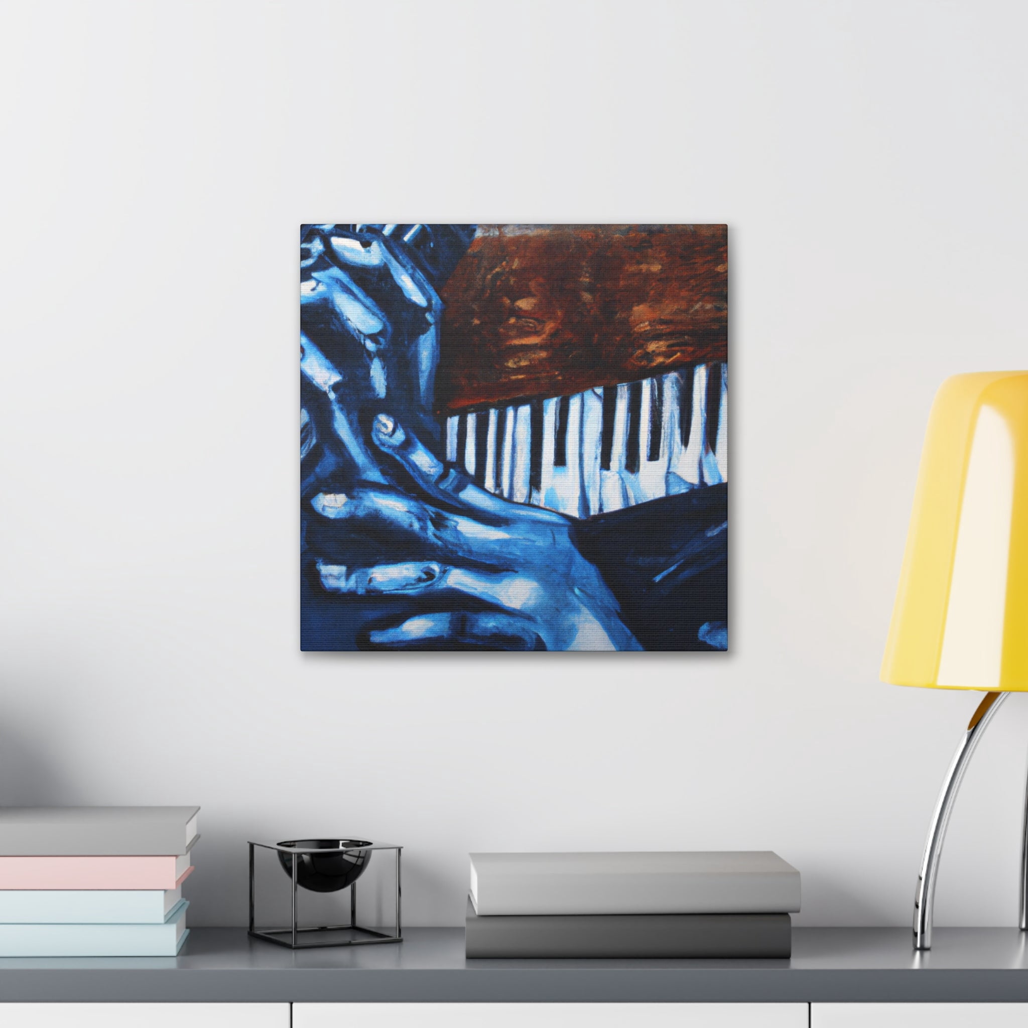 "Harmonica Blues Mural" - Canvas