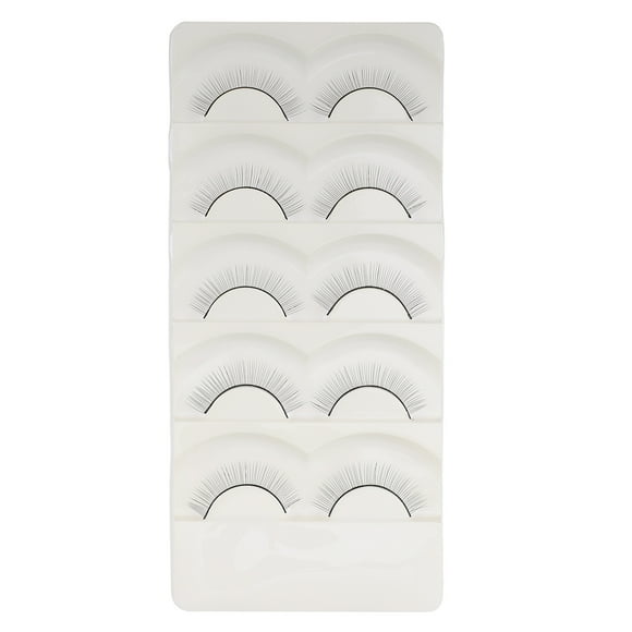 5 parejas practican las pestañas falsas Extensiones de entrenamiento Tiras de pestañas para maniquí