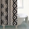thumbnail image 4 of Boho Floral Shower Curtain 72x72 Inches - Tropical Leaves, Vintage Botanical Print, Waterproof Fabric for Chic Bathroom Decor, Modern Farmhouse & Bohemian Style, 4 of 5