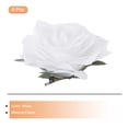thumbnail image 3 of Uxcell 8 Pcs Clips de Cabello de Rosa de 4 Pulgadas, Pines de Flor, Broche de Flor para Mujeres, Accesorios para el Cabello, Blanco, 3 of 5