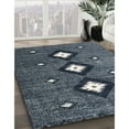 thumbnail image 3 of Ahgly Company Machine Washable Indoor Round Contemporary Light Slate Gray Area Rugs, 10' Round, 3 of 7