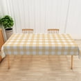 thumbnail image 5 of Mizhona Checkered Pattern Tablecloths for Rectangle Tables Yellow and White Plaid Table Cloth for Kitchen Dinner Decor,60"x120", 5 of 6