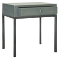 thumbnail image 3 of SAFAVIEH Adena Solid Rustic End Table with Storage Drawer, Steel Teal, 3 of 6