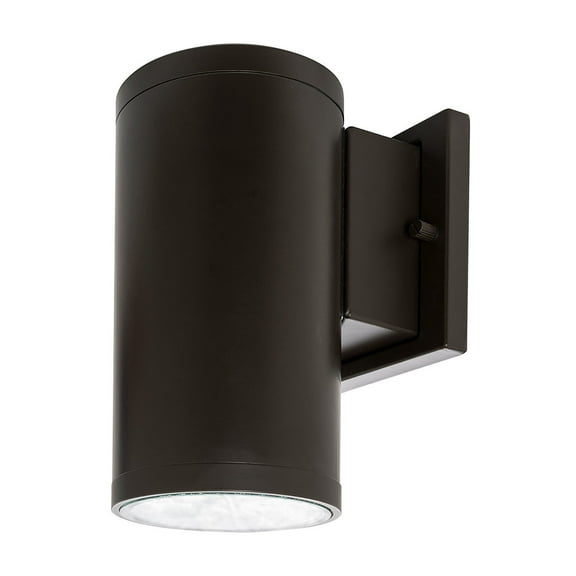 Westgate Outdoor LED Cylinder Light -Wall Sconce Down Light-Dimmable - CRI80  IP65 Waterproof (15W (Bronze), 3000K Warm White)
