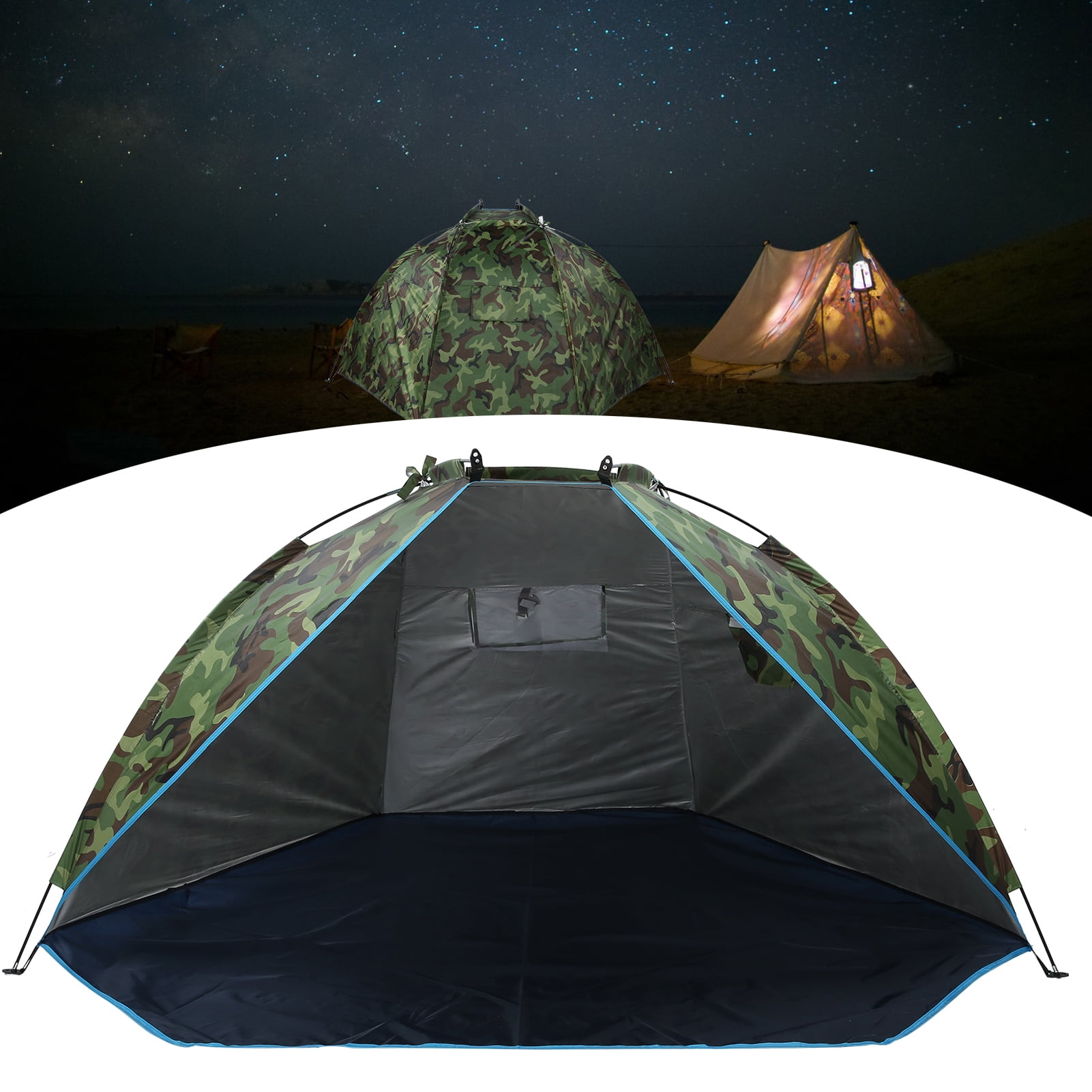 Fishing Shelter, Fishing Tent, Two Person Camping Tent Comes With A Storage Bag  Toughness Waterproof Picnic Climbing for Home Outdoors
