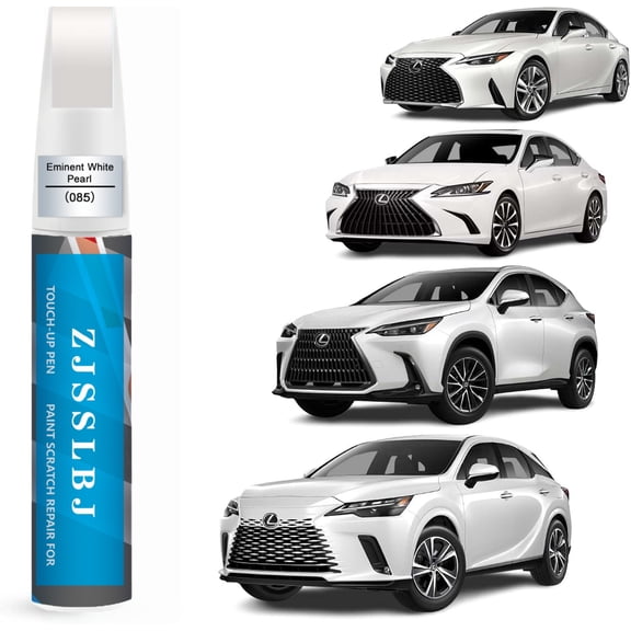 Car Touch Up Paint(Eminent White Pearl(085)) for Lexus, Car Paint Scratch Repair Kit, Quick & Easy Solution to Repair, 2 in 1 Scratch Remover Pen