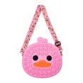thumbnail image 1 of Bolsa De Almacenamiento De Pato Para Autismo, Necesidades Especiales, Alivia El Estrés, Juguete Sensorial De Burbuja De Empuje, Bolsa Cruzada De Silicona Para Niños Y Adultos Eigraketly AP007593-03, 1 of 6
