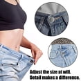 thumbnail image 2 of Nvzi 8 Sets Button Pins for Jeans No Sew, Pant Button Pins Adjustable Replacement Clips Adjuster Snap, No Tools Require Reduce Too Big Pants Waist Size Instant Make Tighter-Silver, 2 of 4