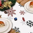 thumbnail image 5 of Winter Snowflakes Table Runner, Seasonal Christmas Holiday Table Runner for Kitchen Home Decor, 13x72 Inch Winter Snowflake Table Decoration for Home Party Décor, 5 of 6