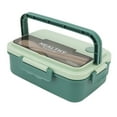 thumbnail image 2 of Plastic Lunch Box,Plastic 3 Compartment Lunch Compartment Lunch Box Plastic Bento Box Versatile Functionality, 2 of 7