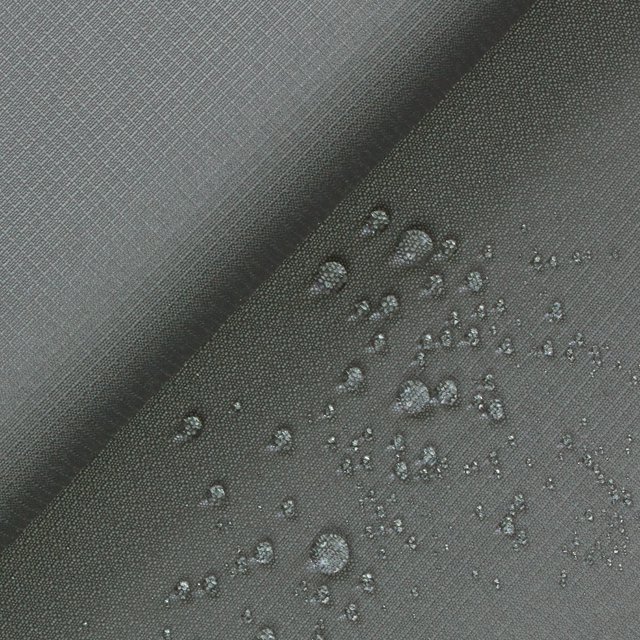 Polyester Ripstop Waterproof Fabric (PU) 70D Grey