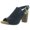 Midnight Smooth, variant on GIANI BERNINI Womens Black Perforations Sling Strap Cushioned Adjustable Strap Jabril Almond Toe Block Heel Buckle Shootie 9.5