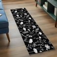 thumbnail image 3 of Black Wildflowers Runner Rug 2x6 FT,Non Slip Hallway Rugs,Farmhouse Floral Botanical Leaves Washable Soft Floor Carpet Throw Runner Carpet Long Rug for Entryway Kitchen Bedside Sliding Door, 3 of 8