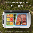 thumbnail image 4 of Simzlife 12 Volt Car Refrigerator 22 Quart Portable Fridge Freezer Compressor Cooler 12/24V DC 110~240 Volt AC for Truck Van RV Camper SUV Travel Camping Road Trips, 4 of 10