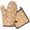 Pioneer Flower Floral-1, variant on Pioneer Flower Floral Print Pattern 2-Pack Oven Mitts Set, Heat Resistant Kitchen Gloves, 7.7" X 12"