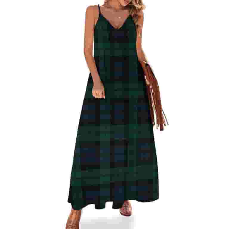 Black Watch Tartan Plaid pattern Sleeveless Dress Cocktail of dresses beach outfits for women Women's dresses - Walmart.com Black Watch Tartan Plaid pattern Sleeveless Dress Cocktail of dresses beach outfits for women Women's dresses - Walmart.com
