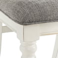 thumbnail image 4 of Roundhill Furniture Belleza 5 Piece Farmhouse Dining Table Sets, Antique White/Weathered Oak, 4 of 15