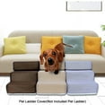 thumbnail image 3 of EIMELI Pet Ladder Cover Detachable Comfortable Faux Leather Non-slip Dog Ramp Stairs Case for Puppy, 3 of 9