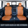 thumbnail image 3 of coverdream Accord Leather Seat Covers Custom Fit for 2018-2022 Honda Accord LX Sedan Seat Cushion,Rear w/One-Piece Backrest,Fully Covered,Luxury Waterproof Car Seat Protector (Black,Full Set), 3 of 3