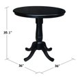 thumbnail image 4 of International Concepts 36" Round Counter Height High Dining Table in Black, 4 of 4