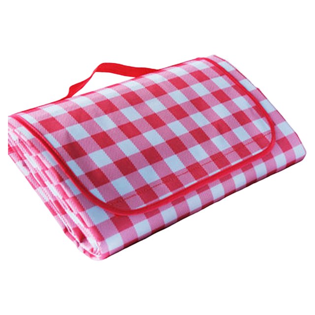 LCXmlly Tapis de Camping Extérieur avec Poignée Imperméable Lavable en Machine Pliable à Carreaux Portable Extérieur