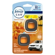 Febreze Car Air Freshener, Odor-Fighting Car Vent Clip, Hawaiian Aloha, 2 Count