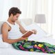 thumbnail image 5 of Fotbe Watercolor Cactuses Pantalones de Pijama para Hombre, Pantalones de Dormir, Pantalones de Casa con Cintura Ajustable y Bolsillos-Medium, 5 of 6