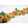 thumbnail image 2 of Sun Flower Daisy Embroidery Flower Trim Floral DIY Sewing Crafts sold by 12"(30.5 cm), 2 of 4