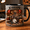 Black, variant on Percussion Mug 2D Printed 3D Effect Personalized Drummer Gift
