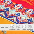 thumbnail image 3 of Shatex Bed-in-A-Bag Comforter Bedding Set- 5 Piece Twin Bedding Sets All Season, Ultra Soft Polyester Bohemia Western Pattern - Orange Boho Bedding Comforters, 3 of 7