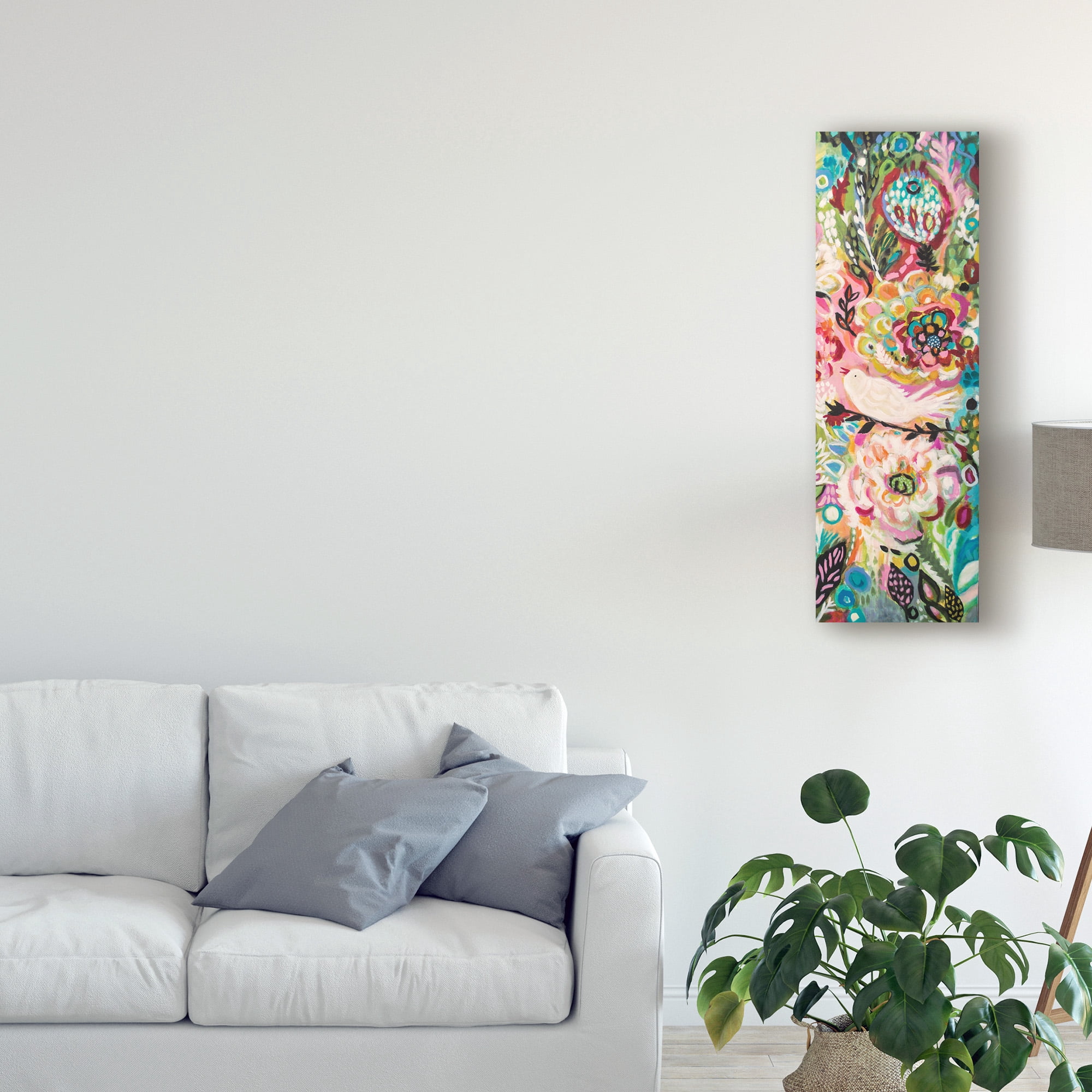 Trademark Fine Art 'Soulful Birds II' Canvas Art by Karen Fields