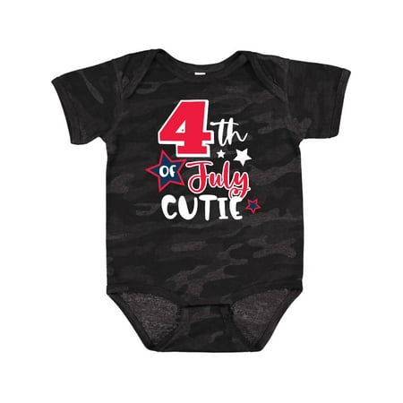 

Inktastic 4th of July Cutie with Stars Gift Baby Boy or Baby Girl Bodysuit