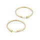 thumbnail image 2 of Arracadas Lisas Casa del Anillo EN ORO Italiano SÓLIDO 14k AMARILLO 2.9 cm, 2 of 2