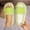 #0307-Green, variant on Xucatan Fuzzy Bow Slippers for Women Winter Bedroom Warm Slippers with Anti-Skid Sole Cozy House Home Open Toe Shoes Gift