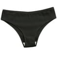 thumbnail image 2 of Sakmal Panties Seamless Briefs Panties Black Comfort Womens Underwear L, 2 of 5