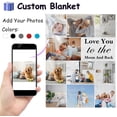 thumbnail image 3 of Best Mom Ever Custom Blanket, Birthday Gifts for Mom from Daughter Son with Pictures, Customized Photo Collage Mother Blankets Wife Birthday Gifts, Personalized Flannel Blanket with Photo as a Gift, 3 of 6
